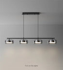 Axyaa Glass Shade LED Pendant Light for Dining Room and Kitchen