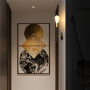 Axyaa Nordic Room Ceiling Lights: Modern Minimalist Iron Wall Lamp for Bedroom & Study