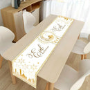 Axyaa Abstract Cat Table Runner for Farmhouse Dining Decor