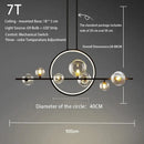 Axyaa Glass Bubble Pendant Light - Nordic Style, Ideal for Dining Rooms, Bars & Cafés