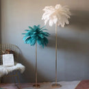 Axyaa Ostrich Feather Floor Lamp - Romantic Living Room Bedroom Atmosphere