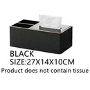 Axya Leather Tissue Box with Paper Drawer for Stylish Home & Hotel Decor