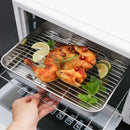 Axyaa Stainless Steel Baking Pan Set with Cooling Rack - Oven Safe Bakeware