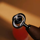 Axyaa Stainless Steel Beer Jar Opener Wood Handle Bartender Tool for Parties Bar