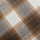 Axyaa Plaid Autumn Pillow Cover 18X18inch Brown Yellow Rustic Red Sofa Chair