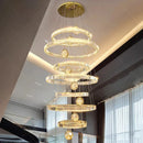 Axyaa Crystal Chandeliers: Modern LED Ceiling Lights for Living Room