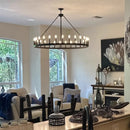 Axyaa Luxury LED Ceiling Chandelier for Modern Living Room & Dining Area