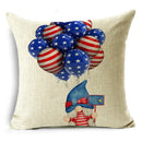 Axyaa Independence Day Pillowcase for Sofa, Car, Office - Creative & Simple Lumbar Cushion Cover