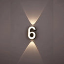 Axyaa Numeric Model Outdoor Wall Light - Modern Waterproof Night Lamp for Home, Garden & Courtyard