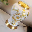 Chinese American Jingdezhen Ceramic Desk Lamp Bedside Living Room Club Hotel Villa TableView by Axyaa