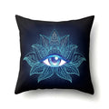 Axyaa Cartoon Eye Pattern Plush Cushion Cover 45x45cm Buddha Head Pillow Cover