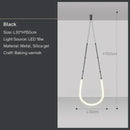Axyaa LED Bar Counter Chandeliers: Minimalist Art Decor for Restaurant, Villa, Hotel Lobby