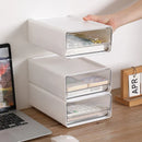 Axyaa Clear Drawer Office Storage Box Set for Organizing A4 Files & Office Supplies