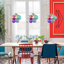 Axyaa Modern Glass Ball Chandelier Hanging Pendant Light for Living Room