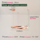 Axyaa Nordic Pendant Chandelier Ring Lamp for Modern Dining Room and Bedroom