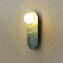 Axyaa Marble Sconce: European Luxury Green Wall Lamp for Bedroom & Living Room