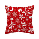 Axyaa Merry Christmas Print Sofa Cushion Decoration Pillowcase