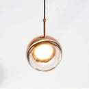 Axya Glass Ball Pendant Lamp: Simple Nordic Style Bedroom Lighting