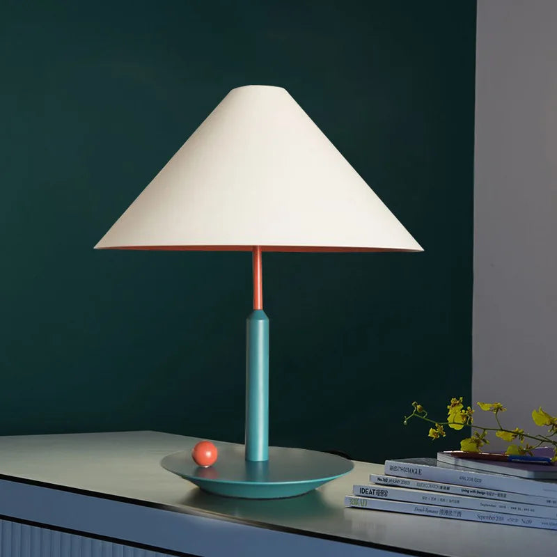 Axyaa Nordic LED Bucket Shape Table Lamp for Modern Bedroom Reading