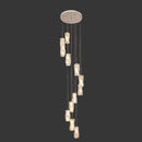 Axyaa Crystal Stair Chandelier Ceiling Light: Modern LED Hanging Chandeliers for Indoor Living Room