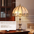Axyaa Luxury Glass Copper LED Table Lamp for Home Living Room