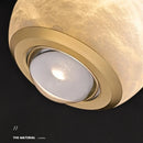 Axyaa Marble LED Pendant Lights - Modern Luxury Chandeliers for Kitchen Island & Bedside