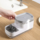 Axyaa Automatic Liquid Soap Dispenser Kitchen Bath Accessories Storage Box Sponge Brush