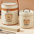 Axyaa Stainless Steel Thermal Lunch Box: Insulated, Leak Proof, Microwave Safe, Portable Bento Box