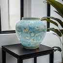 Axyaa Blue & White Porcelain Vase - Chinese Retro Flower Jar - Home Decor Accessory
