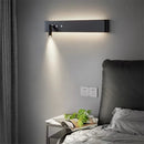 Axyaa Long Strip Wall Lamp with Switch - Nordic Style Bedside Background Light