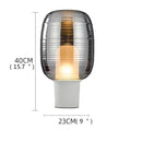 Axyaa Contemporary Glass Desk Lamp LED Living Room Bedroom Decor