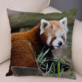 Axyaa Red Panda Print Pillowcase for Cute Wildlife Home Decor