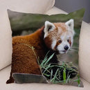 Axyaa Red Panda Print Pillowcase for Cute Wildlife Home Decor