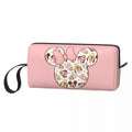 Axyaa Minnie Mouse Makeup Bag Cosmetic Pouch - Cute Cartoon Merch for Girl Woman