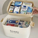 Axyaa Medical Box: Home First Aid Organizer with Locking Lid