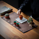 Axyaa Hand Woven Tea Mat for Zen Tea Ceremony and Set Up