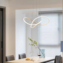 Axyaa Minimalist Ring Led Pendant Light Chandelier for Living Dining Bedroom Decor