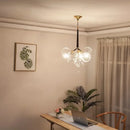 Axyaa Nordic Glass Chandelier Pendant Lights in Black, White, Coffee - 9/12/18 Glass Hanging Luminaria