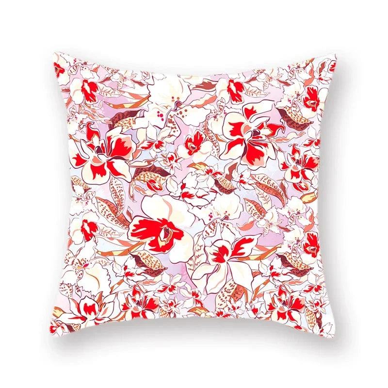 Axyaa Small Flower Pattern Polyester Throw Pillow Cover - 45x45cm