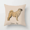 Axyaa Cute Animal Print Pillow Cover - 45X45cm