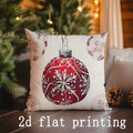 Axyaa Red & White Patterned Pillow Covers - Sofa, Bedroom, Car Cushion Cover