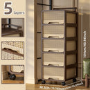 Axyaa Large Capacity Assemblable Storage Cart and Closet Organizer