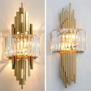 Axyaa Modern Luxury Crystal Wall Lamp for Living Room TV Bedroom Night Lighting
