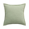 Axyaa Green Black Line Embroidery Pillow Cover for Modern Home Decor