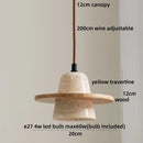 Axyaa White Glass Ball LED Pendant Lights Wabi Sabi Hanging Lamp for Home Decor