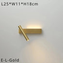 Axyaa Gold Copper LED Wall Light Modern Bedroom Living Room Decor Reading Lamps