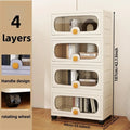 Axyaa Large Multi-Layer Storage Cabinet: Organize Clothes and Snacks efficiently