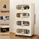 Axyaa Large Multi-Layer Storage Cabinet: Organize Clothes and Snacks efficiently