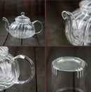 Axyaa 600ml Glass Teapot with Infuser Herbal TeaCup