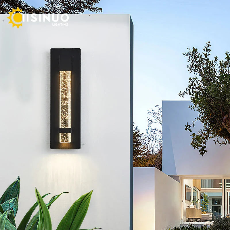 Axyaa Crystal Bubble LED Wall Lamp for Outdoor Lighting